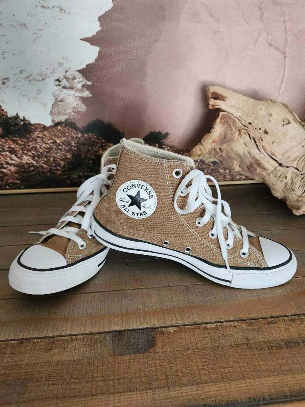 CONVERSE Chuck Taylor All Star High Tops In Sand Dune Men's 5.5 - Women's 7.5